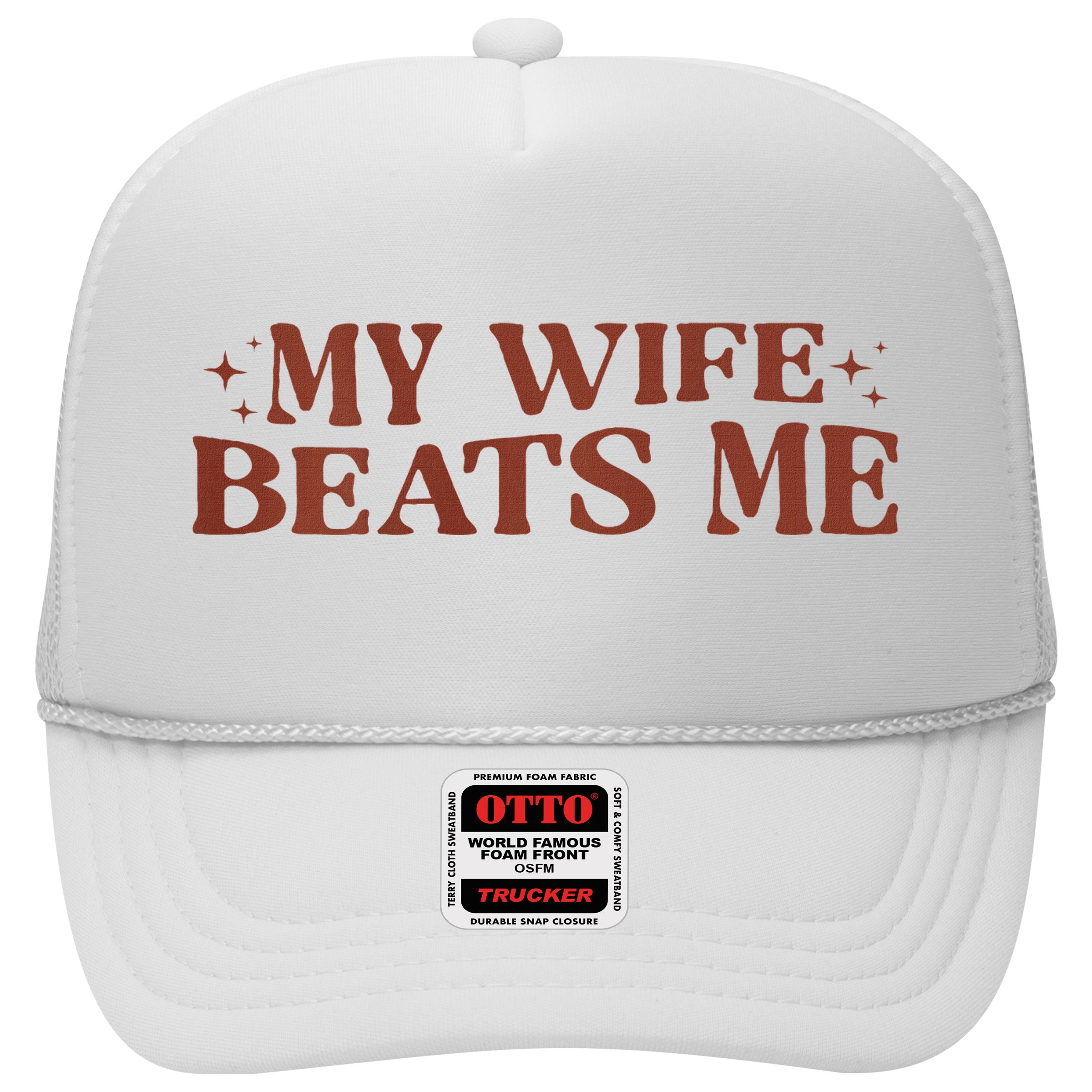 My Wife Beats Me Funny Relationship Couple Hat