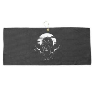 Mysterious World Beauty Wild Lone Nature Lovers Forest Wolf Large Microfiber Waffle Golf Towel