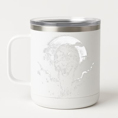 Mysterious World Beauty Wild Lone Nature Lovers Forest Wolf 12 oz Stainless Steel Tumbler Cup