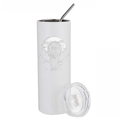 Mysterious World Beauty Wild Lone Nature Lovers Forest Wolf Stainless Steel Tumbler