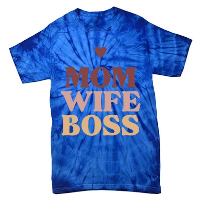 Mom Wife Boss Gift Tie-Dye T-Shirt