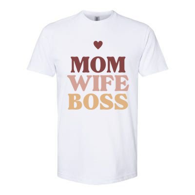 Mom Wife Boss Gift Softstyle® CVC T-Shirt