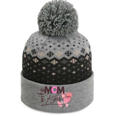 Mom Wife Boss MotherS Day The Baniff Cuffed Pom Beanie