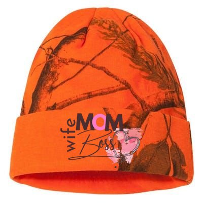 Mom Wife Boss MotherS Day Kati Licensed 12" Camo Beanie