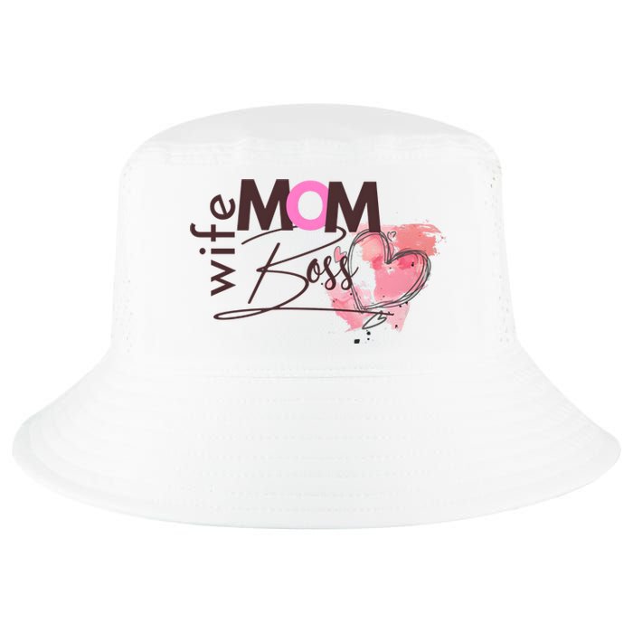 Mom Wife Boss MotherS Day Cool Comfort Performance Bucket Hat