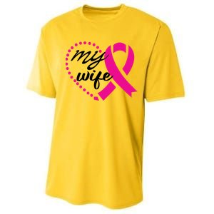 My Wife Breast Cancer Awareness Performance Sprint T-Shirt