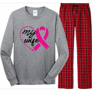 My Wife Breast Cancer Awareness Long Sleeve Pajama Set