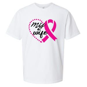 My Wife Breast Cancer Awareness Sueded Cloud Jersey T-Shirt