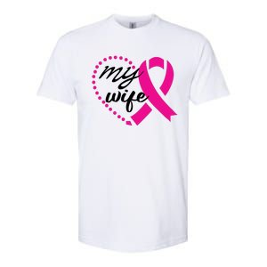 My Wife Breast Cancer Awareness Softstyle CVC T-Shirt