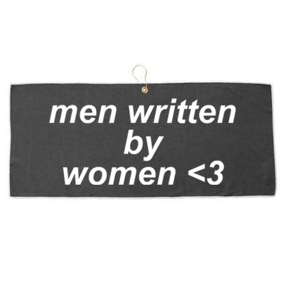 Men Written By Women Large Microfiber Waffle Golf Towel