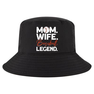 Mom Wife Baseball Legend Cute Gift Baseball Mom Gift Cool Comfort Performance Bucket Hat