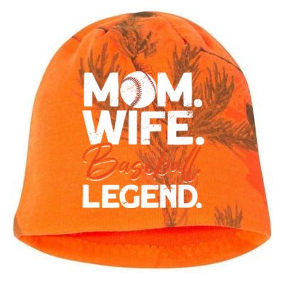 Mom Wife Baseball Legend Cute Gift Baseball Mom Gift Kati - Camo Knit Beanie