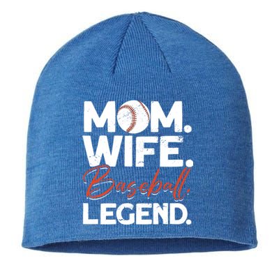 Mom Wife Baseball Legend Cute Gift Baseball Mom Gift Sustainable Beanie