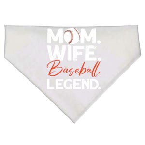 Mom Wife Baseball Legend Cute Gift Baseball Mom Gift USA-Made Doggie Bandana