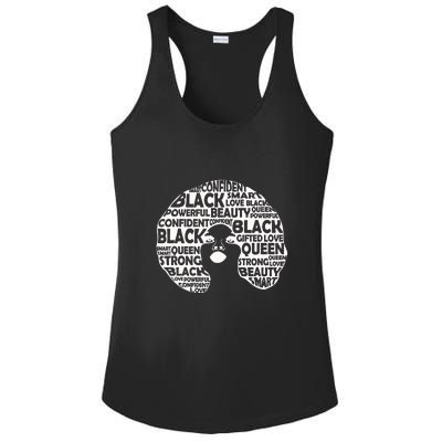 Melanin Women Black History Month Gift Ladies PosiCharge Competitor Racerback Tank