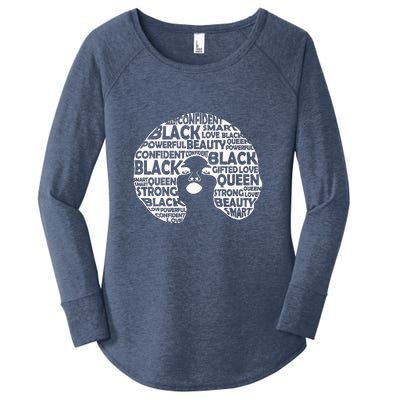 Melanin Women Black History Month Gift Women's Perfect Tri Tunic Long Sleeve Shirt