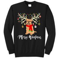 Merry Woofmas Brussels Griffon Reindeer Christmas Dog Sweatshirt