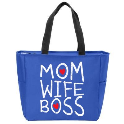 Mom Wife Boss The Perfect Design Power Funny Gift Zip Tote Bag