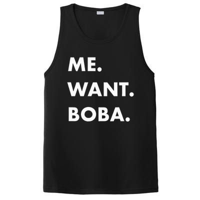 Me Want Boba Milk Tea Funny Asian Drink PosiCharge Competitor Tank