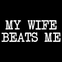 My Wife Beats Me Flat Bill Trucker Hat