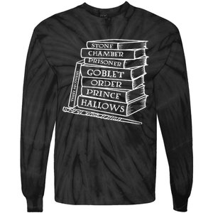 Magical Wizard Book Tie-Dye Long Sleeve Shirt