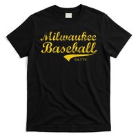 Milwaukee Wisconsin Baseball Fan Retro Vintage T-Shirt