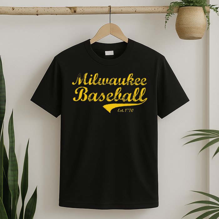 Milwaukee Wisconsin Baseball Fan Retro Vintage T-Shirt