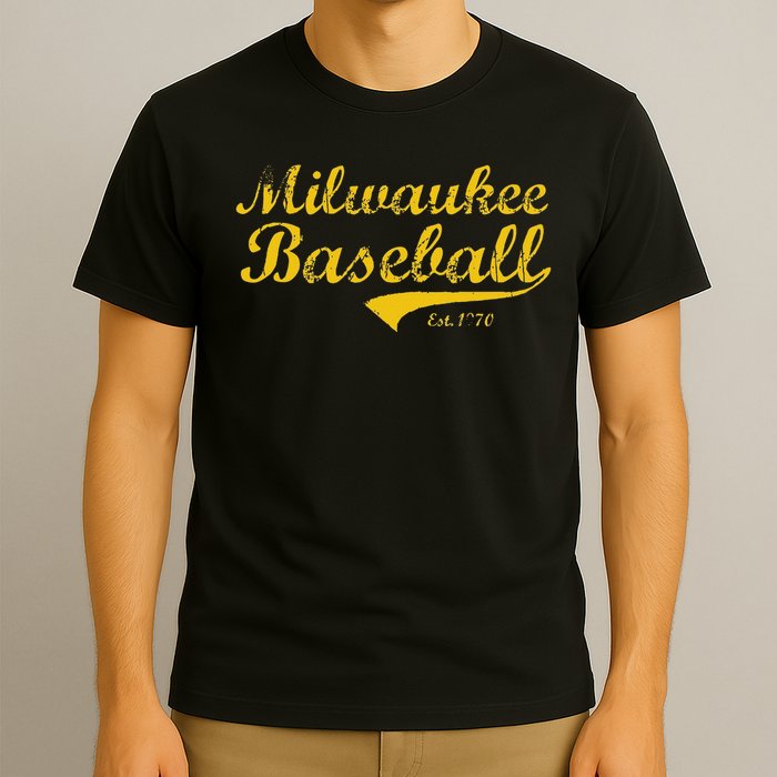 Milwaukee Wisconsin Baseball Fan Retro Vintage T-Shirt