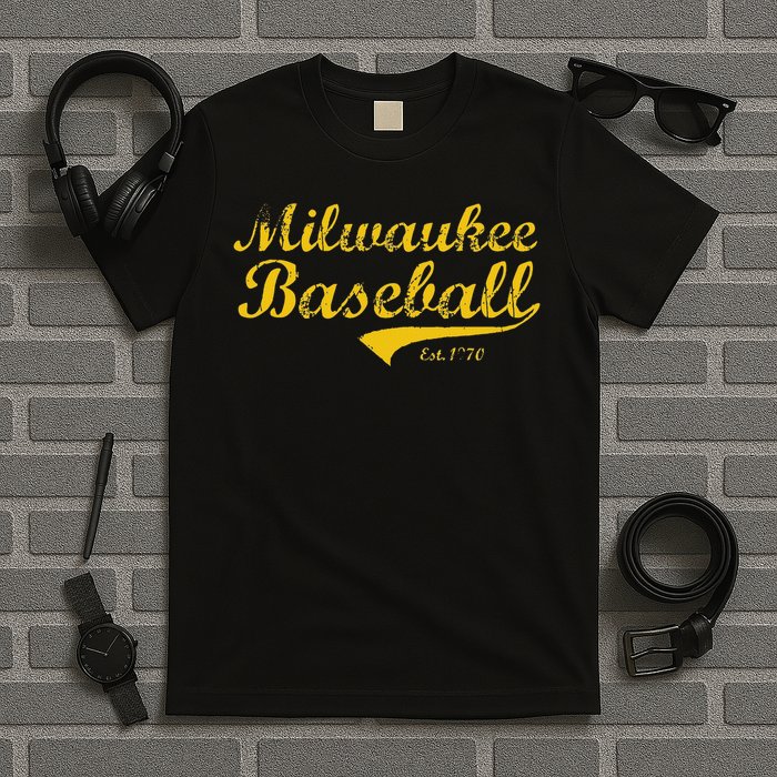 Milwaukee Wisconsin Baseball Fan Retro Vintage T-Shirt