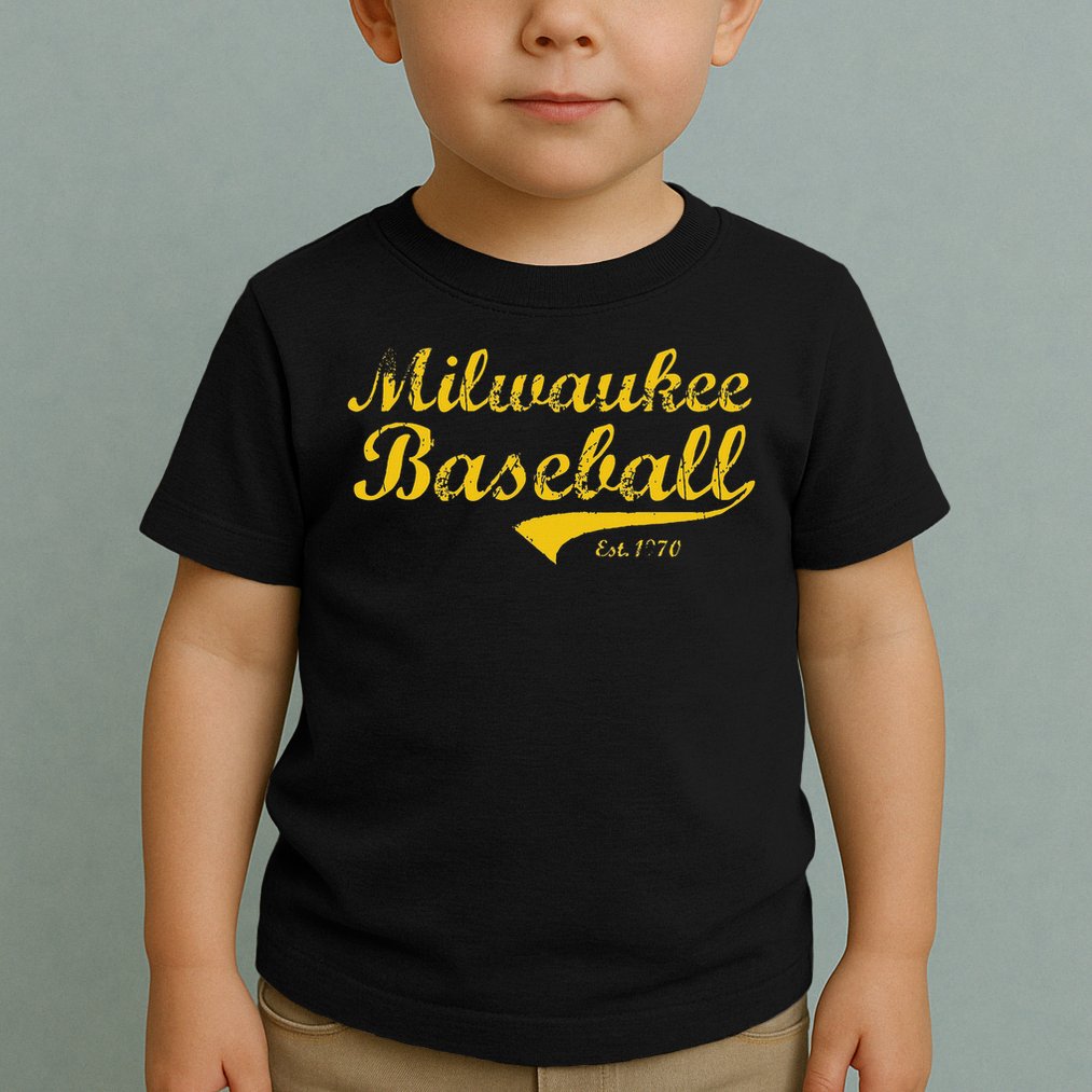 Milwaukee Wisconsin Baseball Fan Retro Vintage Toddler T-Shirt