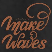 Make Waves Beach Vacation 7 Panel Mesh Trucker Snapback Hat