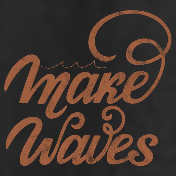 Make Waves Beach Vacation 7 Panel Mesh Trucker Snapback Hat