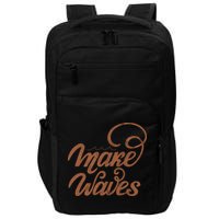 Make Waves Beach Vacation Impact Tech Backpack