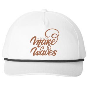 Make Waves Beach Vacation Snapback Five-Panel Rope Hat