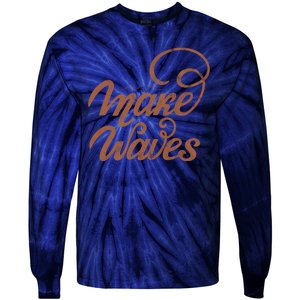 Make Waves Beach Vacation Tie-Dye Long Sleeve Shirt