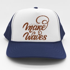 Make Waves Beach Vacation Trucker Hat