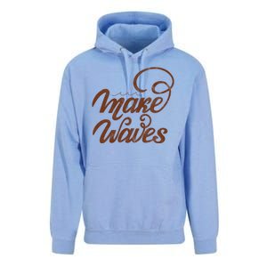 Make Waves Beach Vacation Unisex Surf Hoodie