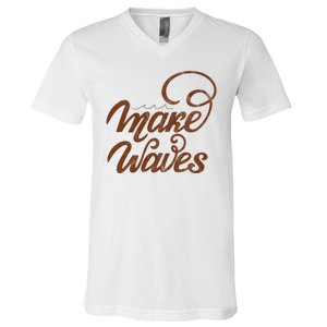 Make Waves Beach Vacation V-Neck T-Shirt