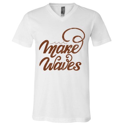 Make Waves Beach Vacation V-Neck T-Shirt