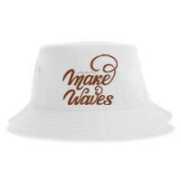 Make Waves Beach Vacation Sustainable Bucket Hat