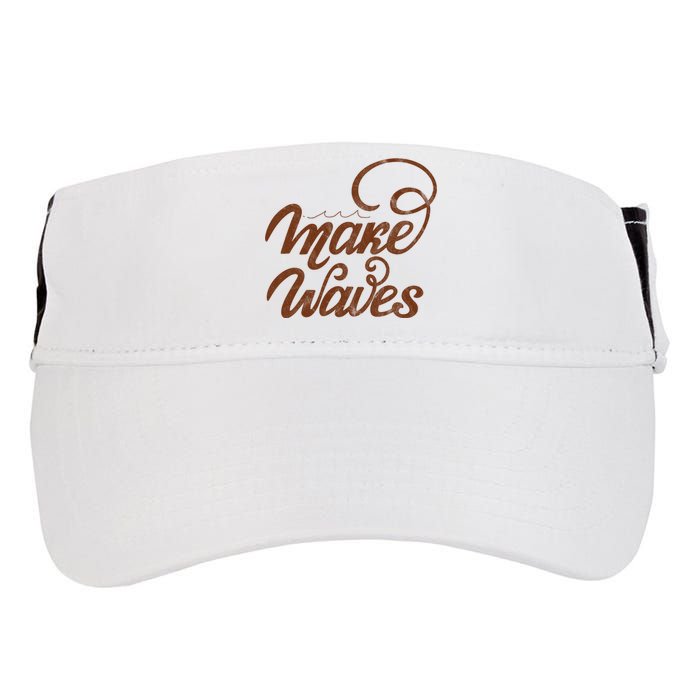 Make Waves Beach Vacation Adult Drive Performance Visor