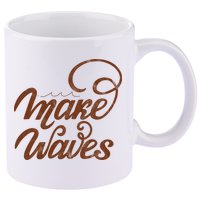 Make Waves Beach Vacation 11oz C Handle Ceramic Mug