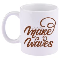 Make Waves Beach Vacation 11oz C Handle Ceramic Mug