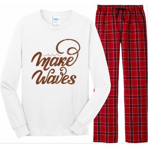 Make Waves Beach Vacation Long Sleeve Pajama Set