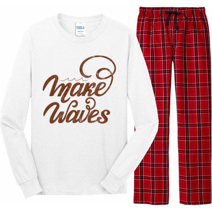 Make Waves Beach Vacation Long Sleeve Pajama Set