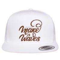 Make Waves Beach Vacation Flat Bill Trucker Hat