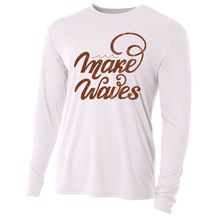 Make Waves Beach Vacation Cooling Performance Long Sleeve Crew