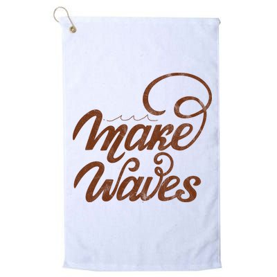 Make Waves Beach Vacation Golf Towel