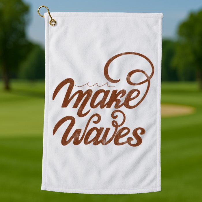 Make Waves Beach Vacation Golf Towel