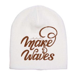 Make Waves Beach Vacation Short Acrylic Beanie